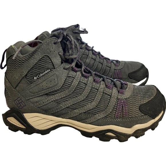 Columbia Womens Helvatia Mid Omni Grip BL3912-046 Gray trail Boots Size US 10 - Picture 1 of 9